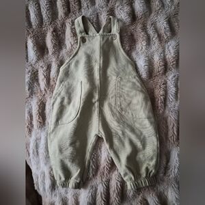 Zara Cream Cross-Back Kids Overalls